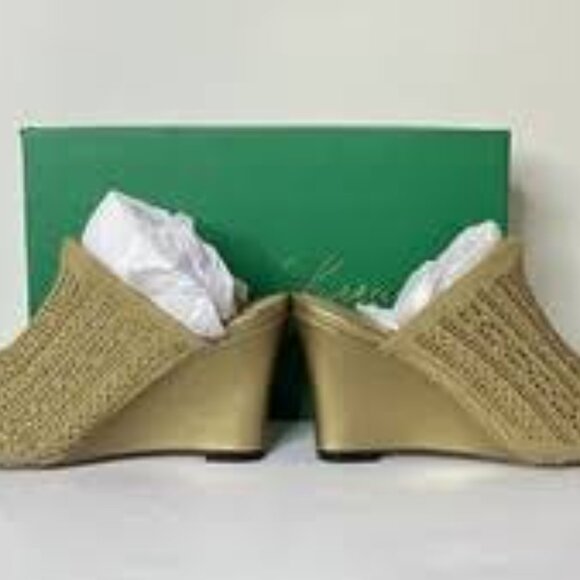 NIB- LAUREN LORRAINE MARTHA WEDGE SANDAL - Picture 8 of 8